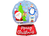 Christmas Snow Globe SuperShape Foil Balloon