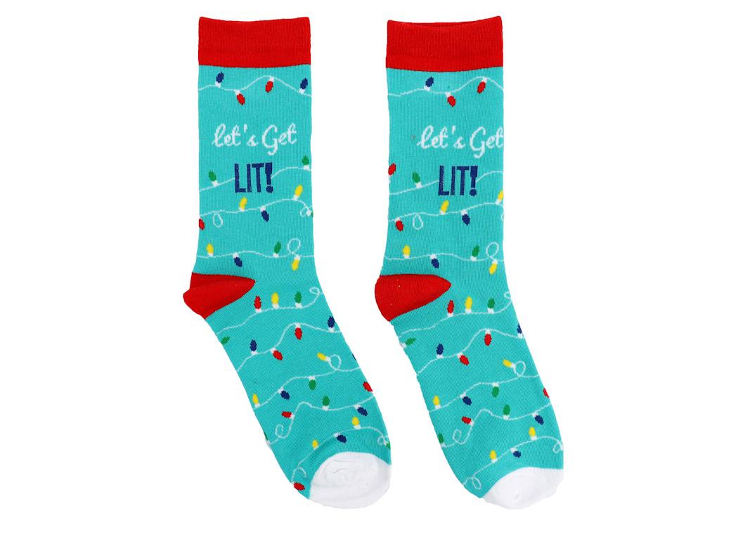 Christmas Socks - Let's Get Lit