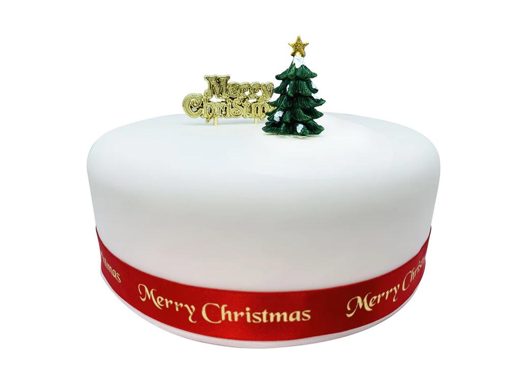 Christmas Tree Cake Topper & Motto