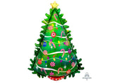 Christmas Tree Holographic SuperShape Foil Balloon