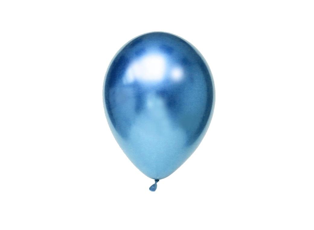 Chrome Balloon Blue 7in