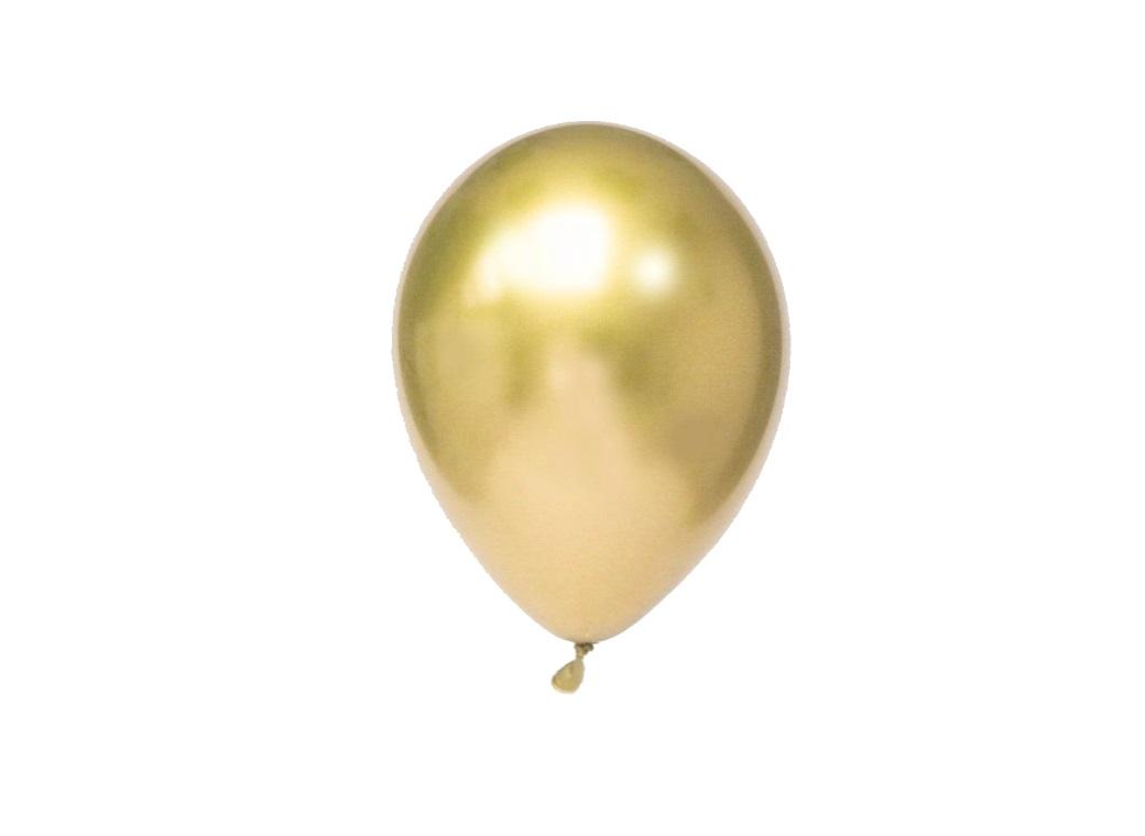 Chrome Balloon Gold 7in