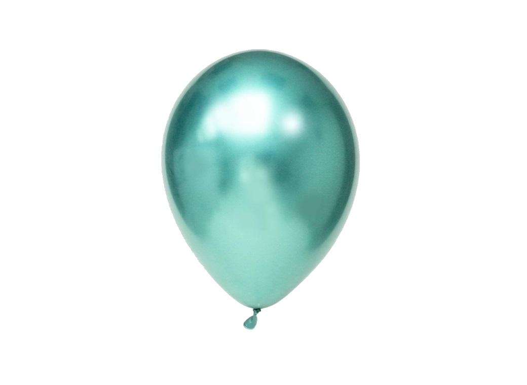 Chrome Balloon Green 7in