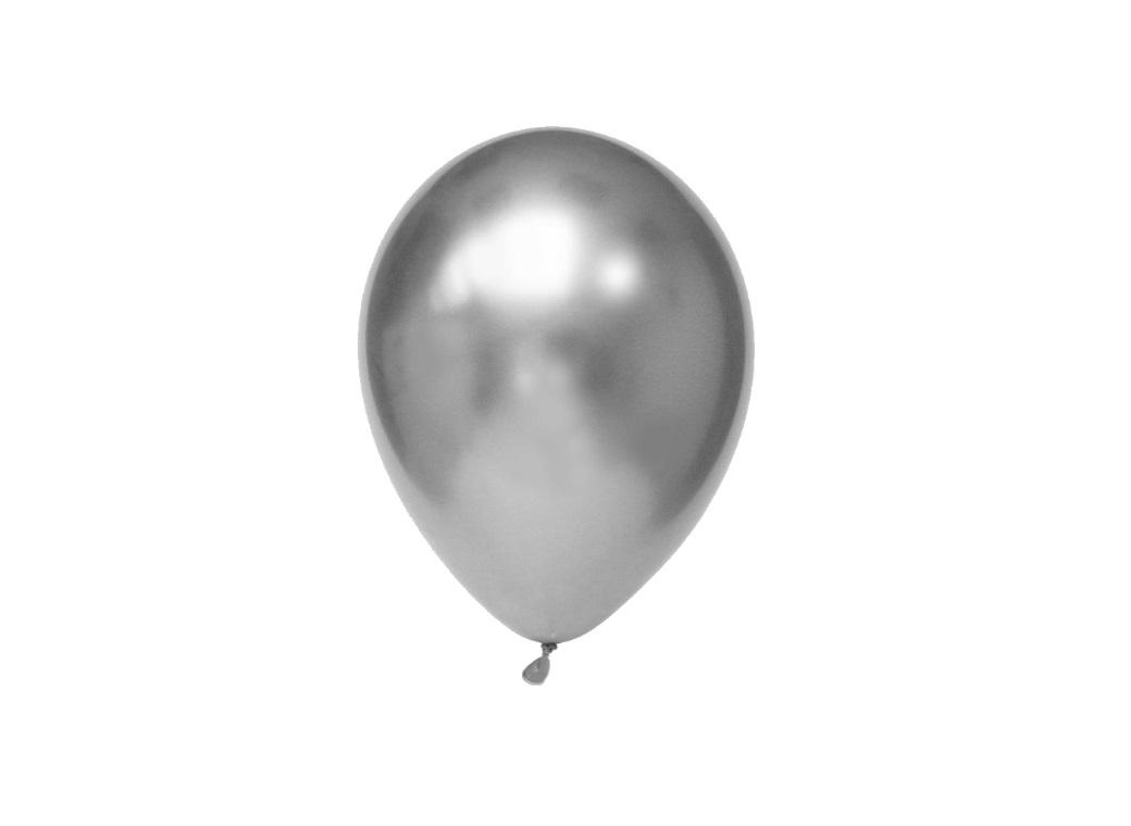 Chrome Balloon Silver 7in