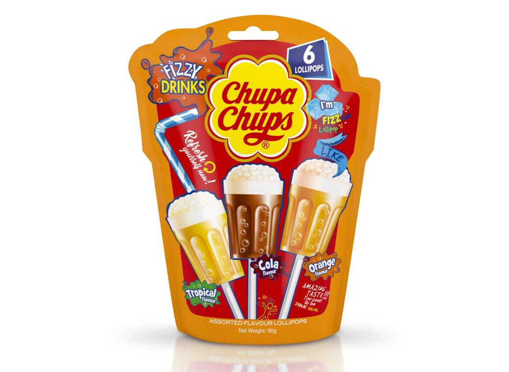 Chupa Chups Fizzy Drink Pops 6pk