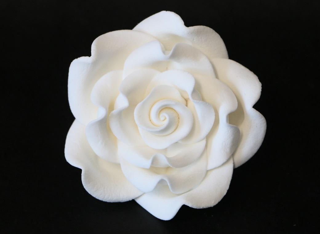 Gumpaste Classic Rose Jumbo - White