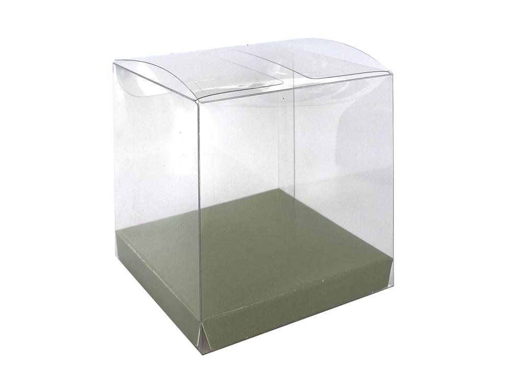 Clear Favour Boxes 10pk - Eucalyptus