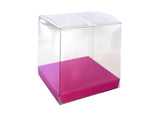 Clear Favour Boxes 10pk - Flamingo