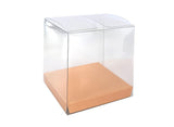 Clear Favour Boxes 10pk - Peach