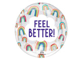 Clearz Balloon Feel Better Rainbows