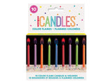 Colour Flame Candles 10pk