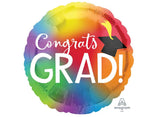 Congrats Grad Colourful Jumbo Foil Balloon