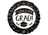 Congrats Grad Sketched Foil Balloon