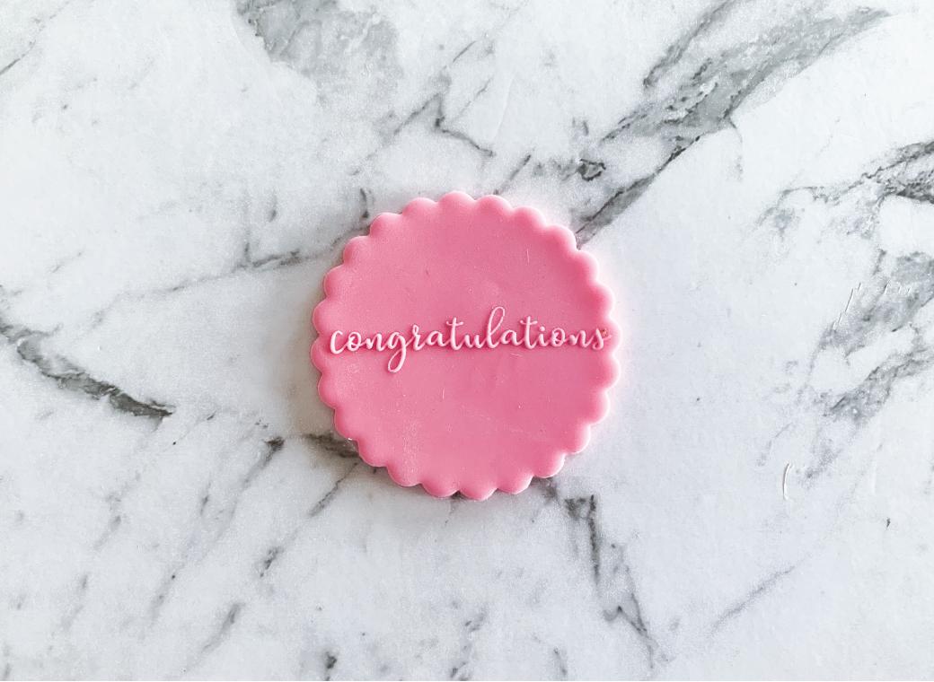 Debosser Stamp - Congratulations