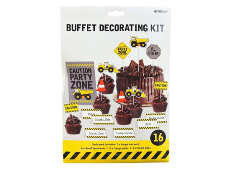 Construction Buffet Decorating Kit