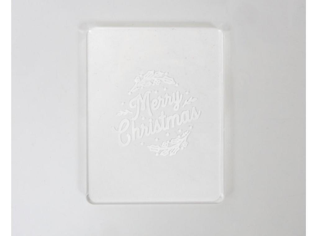 COO KIE Embosser Stamp - MERRY CHRISTMAS 2