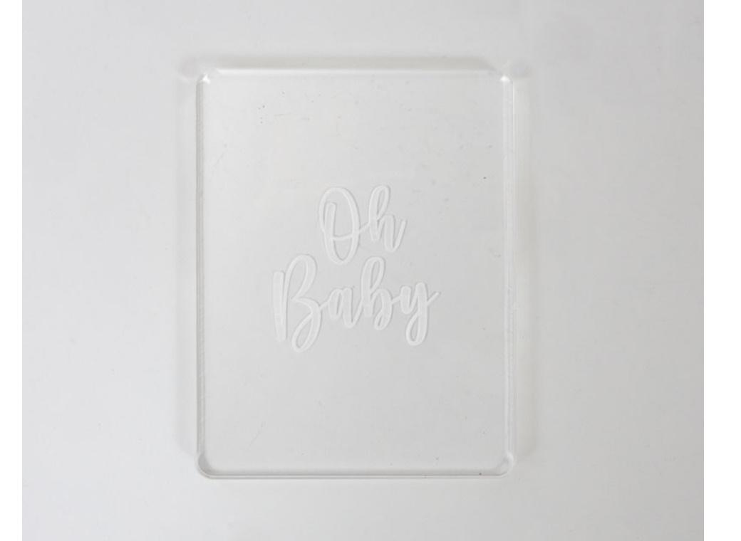 COO KIE Embosser Stamp - OH BABY