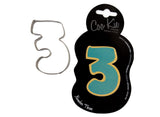 Coo Kie Number 3 Cookie Cutter