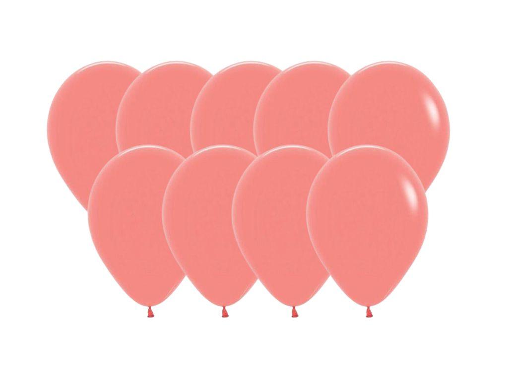 Coral 12cm Balloons 50pk