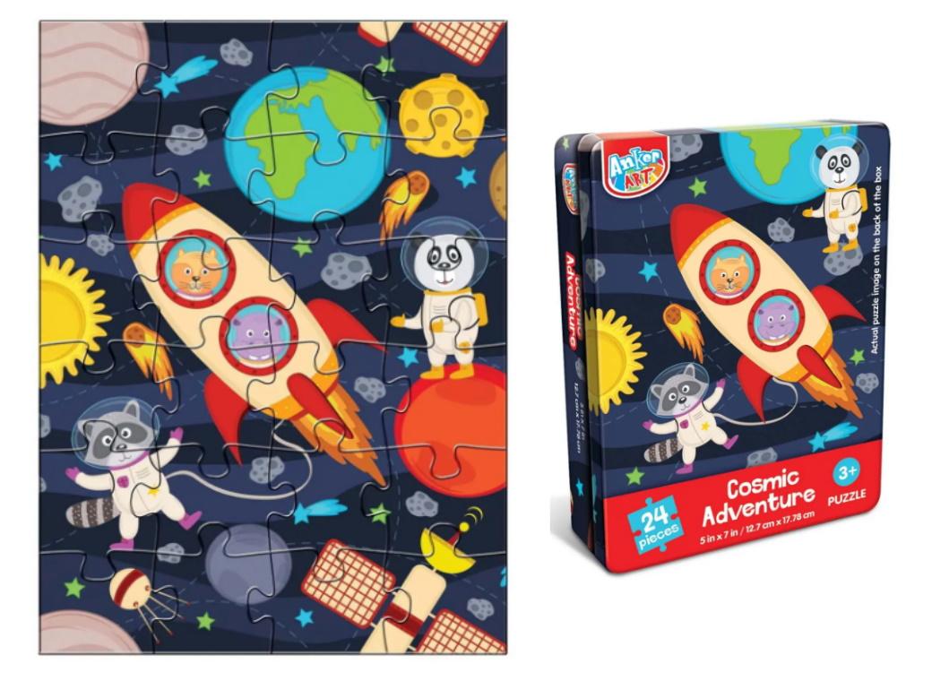 Cosmic Adventure Mini Puzzle Tin