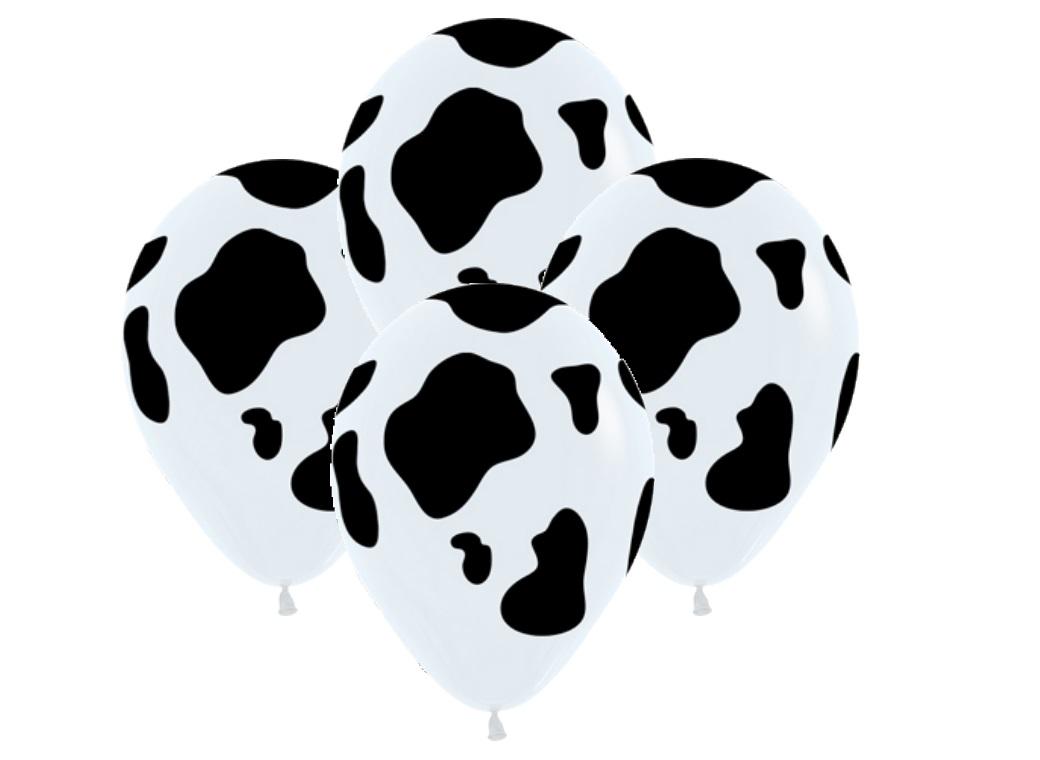 Cow Print Balloons 12pk