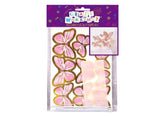 Decorative Craft Butterflies on Wire 10pk - Pink