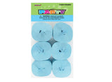 Crepe Paper Streamers 6pk - Light Blue