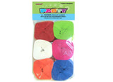 Crepe Paper Streamers 6pk - Multi