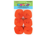 Crepe Paper Streamers 6pk - Orange