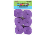 Crepe Paper Streamers 6pk - Purple