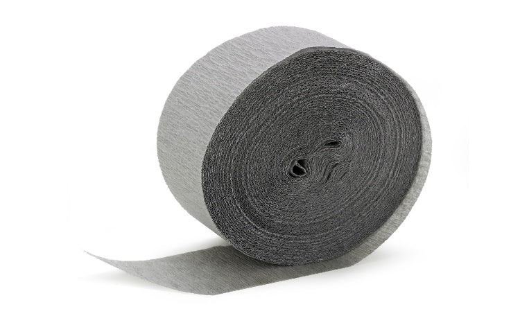 Crepe Paper Streamer - Silver