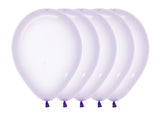 Crystal Balloons 25pk - Pastel Lilac