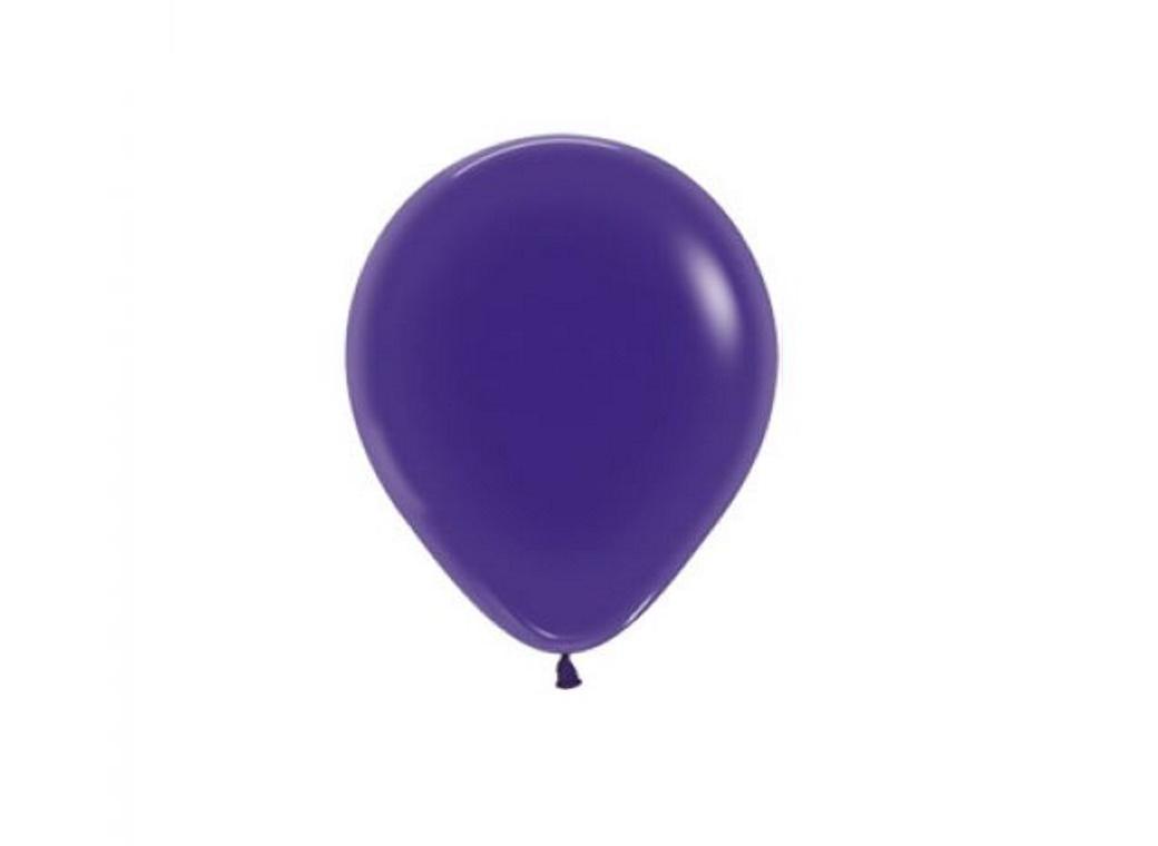 Crystal Purple 12cm Balloons 10pk