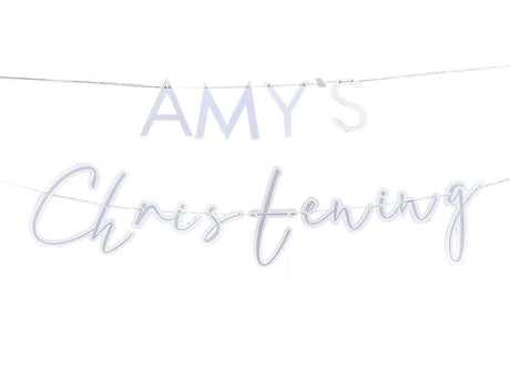 Customisable Christening Banner