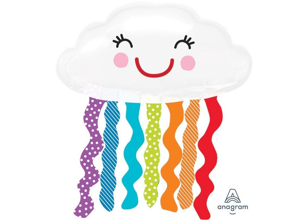 Cute Cloud Shape Balloon - Rainbow