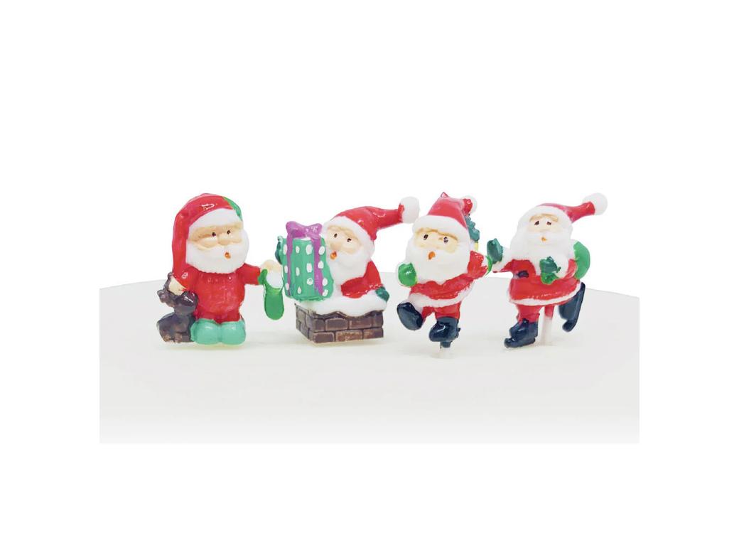 Cutie Santa Cake Toppers 6pk