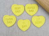 Candy Hearts Super Dad Set - Embossers only