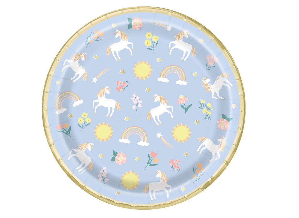 Dainty Unicorn Dinner Plates 8pk