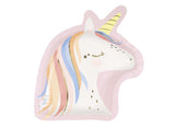 Dainty Unicorn Shaped Plates 8pk