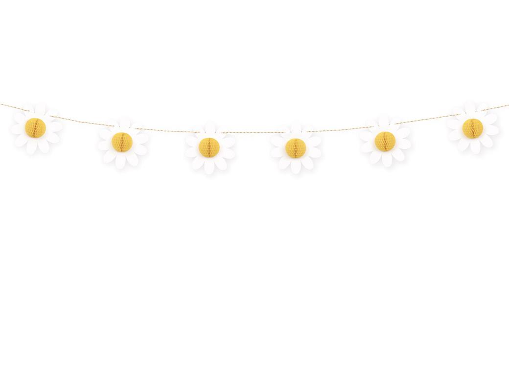 Daisy Garland with 3D Honeycomb Centres