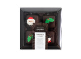 Dark Chocolate Caramels - Christmas Decs 4pk