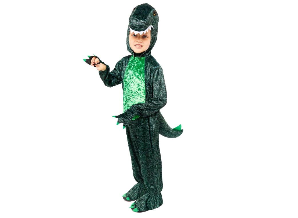 Dark Green Dinosaur Costume - Child 4-6yrs