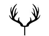 Red Deer Antlers - Black