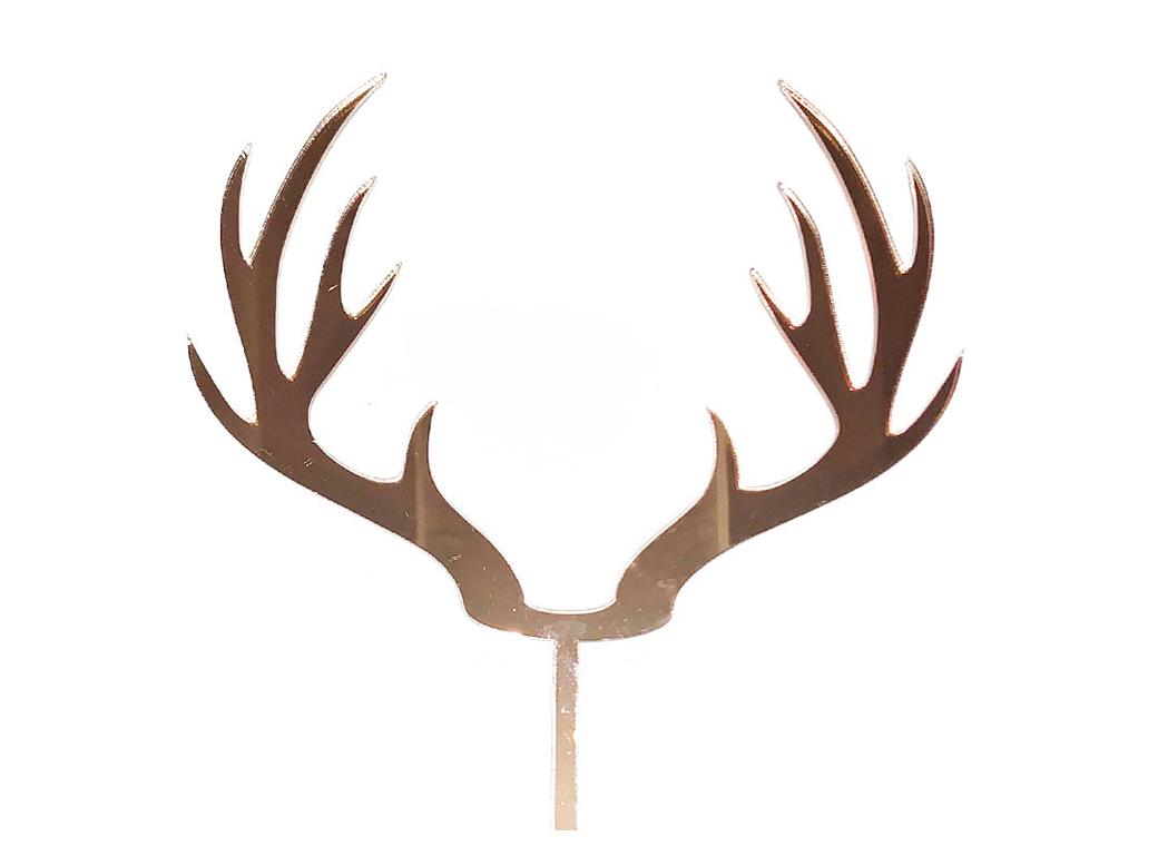 Red Deer Antlers - Rose Gold