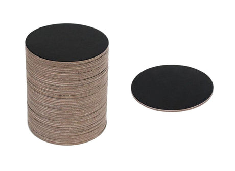 Dessert Boards 50pk - Black Round 70mm