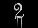 Diamante Cake Topper - Number 2