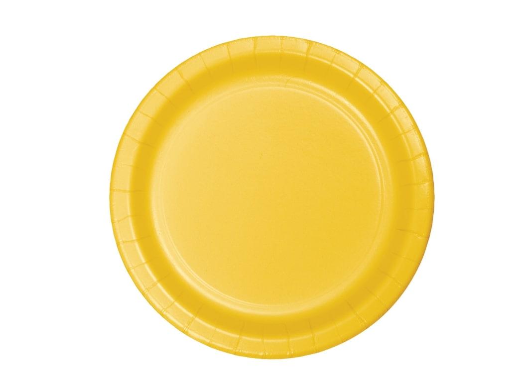 Yellow Dinner Plates 20pk