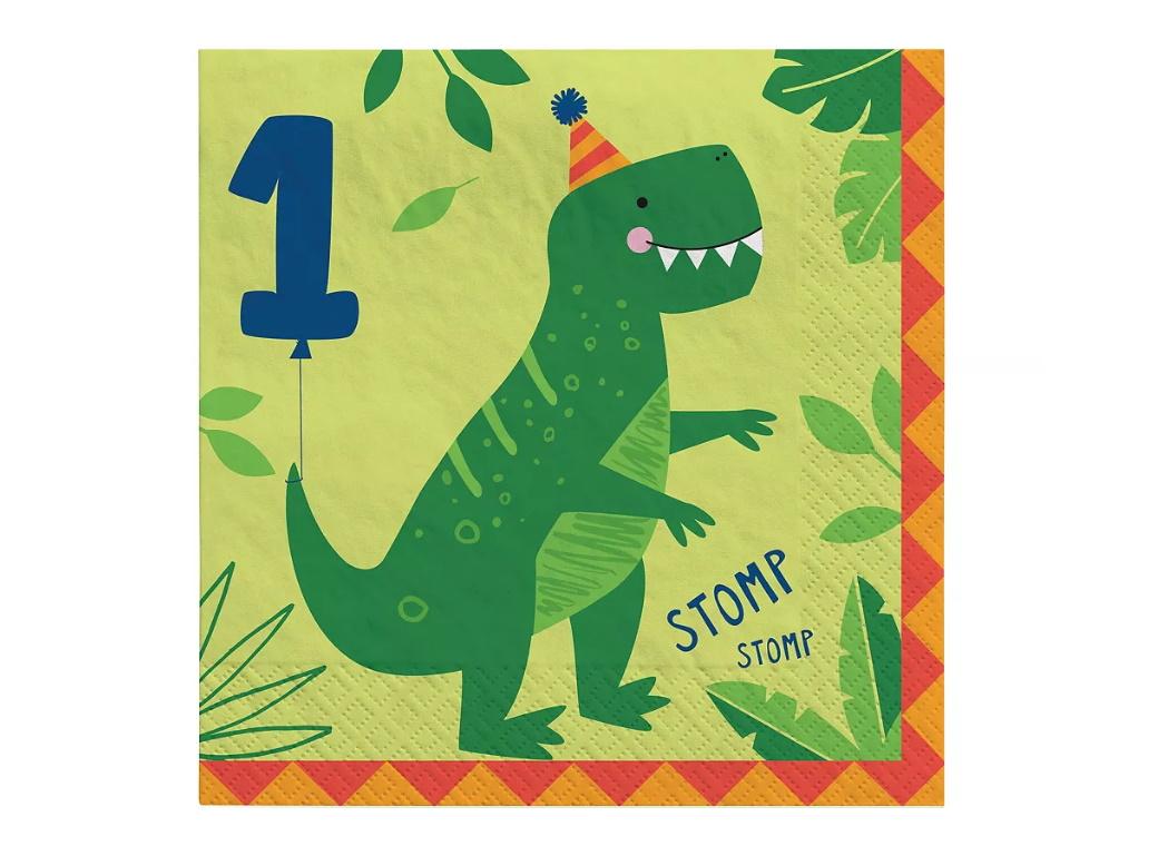 Dino-Mite 1st Birthday Lunch Napkins 16pk