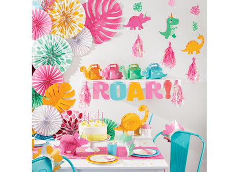 Dino Party Iridescent Hanging Cutouts