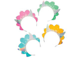 Dino Party Iridescent Tiaras 8pk